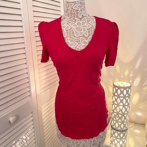 Anthropologie Hot Pink T-Shirt